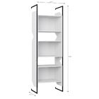 Estante Tripla Com Suporte Metálico Soul Branco Tx - Be Mobil