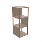 Estante Tubular Multiuso Nichos Bronze Escuro Unitá