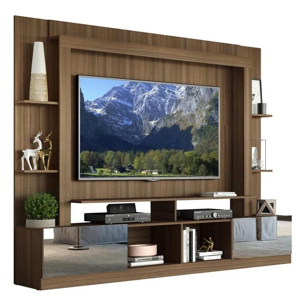 Estante Tv 65" Portas C/ Espelho Oslo Multimóveis V3390