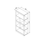 Estante Use Maior Web8117 80x39x171cm Web Office