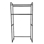 Estante Utilitária de Aço com 2 Prateleiras Preta 154x31x65cm 12kg Maxeb