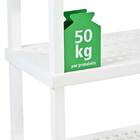 Estante Utilitária Plástica 5 Prateleiras Branca 180x86x42cm Ordene