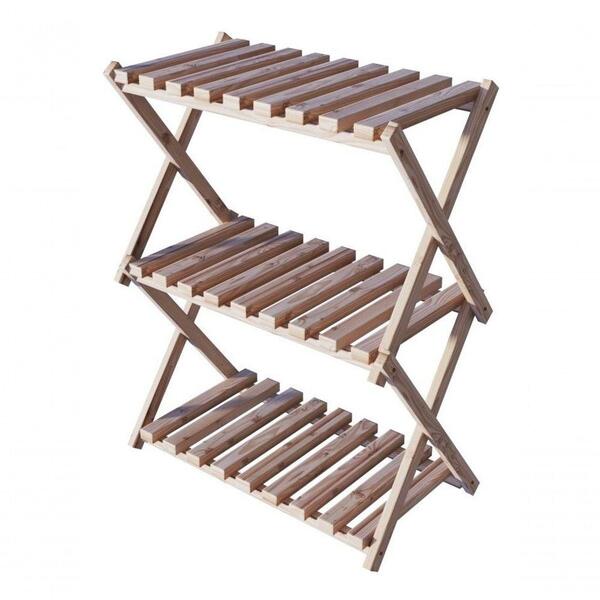 Estante Vertical Em Madeira Maciça Pinus Armario