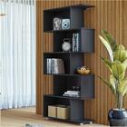 Estante Vertical Para Livros 5 Nichos Tigus Preto