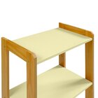 Estante Vin Baixa Amarelo Bebê/amêndoa