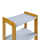 Estante Vin Baixa Azul Bebê/amêndoa