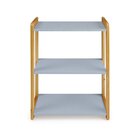 Estante Vin Baixa Azul Bebê/amêndoa