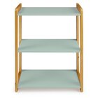 Estante Vin Baixa Verde Bebê/amêndoa