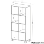 Estante Wally 4 Pt Branca