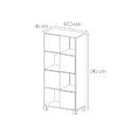 Estante Wally 4 Pt Branca