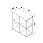 Estante Web Home Espresso Móveis Branco/preto