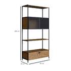 Estante York 2 Pt 1 Gv Vermont E Preta