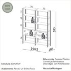 Estantes Para Livros 2 Unidades 100% Mdf Dalla Freijó/off Whi