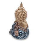 Estátua Buda Tibetano Meditando Estatueta 10 Cm Dourado
