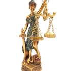Estátua Dama Da Justiça Têmis Deusa 15 Cm Símbolo Do Direito