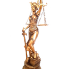 Estátua Dama Da Justiça Têmis Deusa 30 Cm Símbolo Do Direito