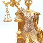 Estátua Dama Da Justiça Têmis Deusa Símbolo Direito 20cm