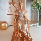 Estátua Dama Da Justiça Têmis Deusa Símbolo Direito 20cm