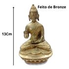 Estátua De Buda Bronze  13 Cm