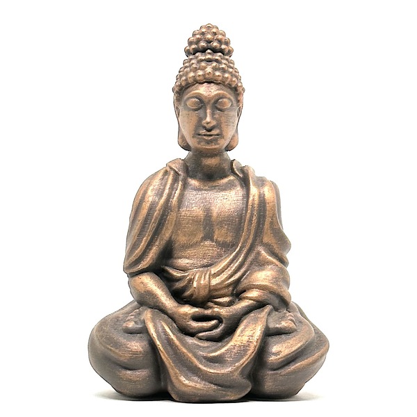 Estatua Enfeite Buda Decorativo Impressão 3d Dourado
