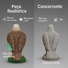 Estátua Gavião Espanta Pombo Com Repelente De Odor E Penas Re