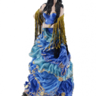 Estatua Imagem De Cigana G Azul