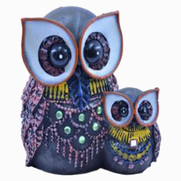 Estatua Imagem De Coruja A Mãe E Filho Imp