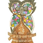 Estatua Imagem De Coruja De Parede Mod D Mosaico Mad Bali Imp