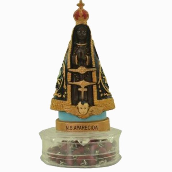 Estatua Imagem De Nossa Senhora Aparecida Com Terço