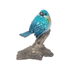 Estátua Pássaro Azul No Galho Ii