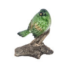 Estátua Pássaro Verde No Galho Médio