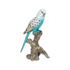 Estátua Periquito Azul No Galho Grande