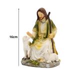 Estátua Resina Pastor De Ovelhas Decorativo Natal Altares