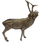 Estatueta Alce Em Latão 100% Reciclado - Decoração De Luxo E