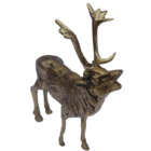 Estatueta Alce Em Latão 100% Reciclado - Decoração De Luxo E