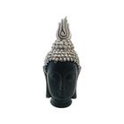 Estatueta De Resina Elby Cabeça De Buddha 15cm