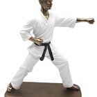 Estatueta Decoração Lutador Capoeira Escultura Resina 23cm