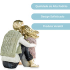 Estatueta Decorativa De Resina Casal Namorados 15x11cm