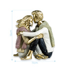 Estatueta Decorativa De Resina Casal Namorados 15x11cm
