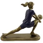 Estatueta Decorativa Jogadora Vôlei Escultura Em Resina 16cm