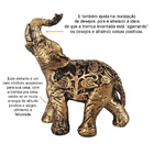 Estatueta Elefante Folhas Bibelô 14025