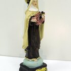 Estatueta Imagem De Santa Teresinha Enfeite Em Resina 16cm