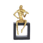 Estatueta Para Decoração De Sala Musicista Violino 20 Cm