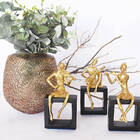 Estatueta Para Decoração De Sala Musicista Violino 20 Cm