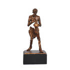 Estatueta Para Decoração Saxofone Gold Musica 24,5 Cm