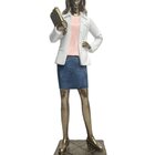 Estatueta Profissão Nutricionista Escultura Em Resina 24cm