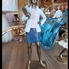 Estatueta Profissão Nutricionista Escultura Em Resina 24cm