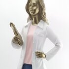 Estatueta Profissão Nutricionista Escultura Em Resina 24cm