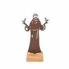 Estatueta São Francisco - Preto - 28 Cm