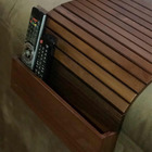 Esteira Bandeja Filetada Porta Controle Braço Sofá Madeira.